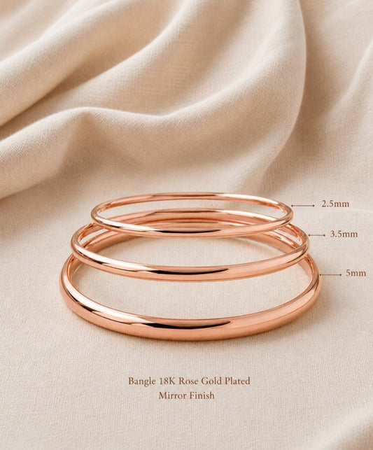 Sophisticated Bangles – Set of 3 Thicknesses - Daily Wear