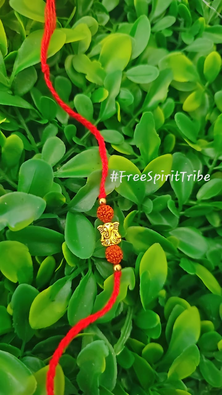 Sacred Ganesha Rudraksha Raksha Sutra