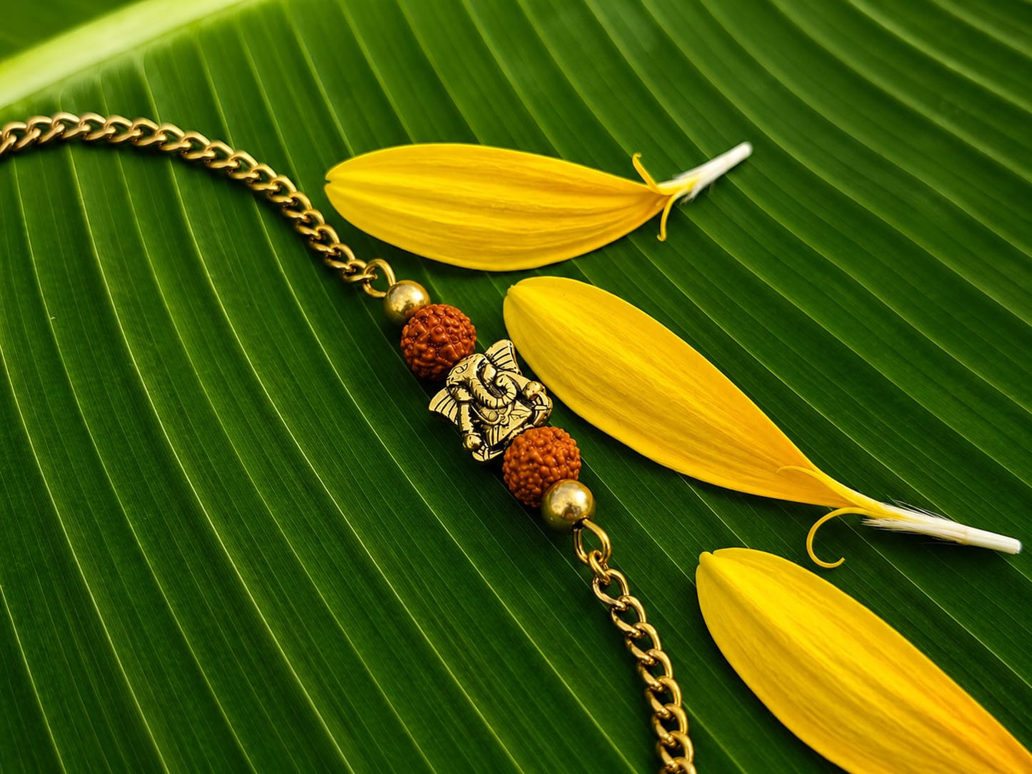 Sacred Ganesha Chain Bracelet Rakhi
