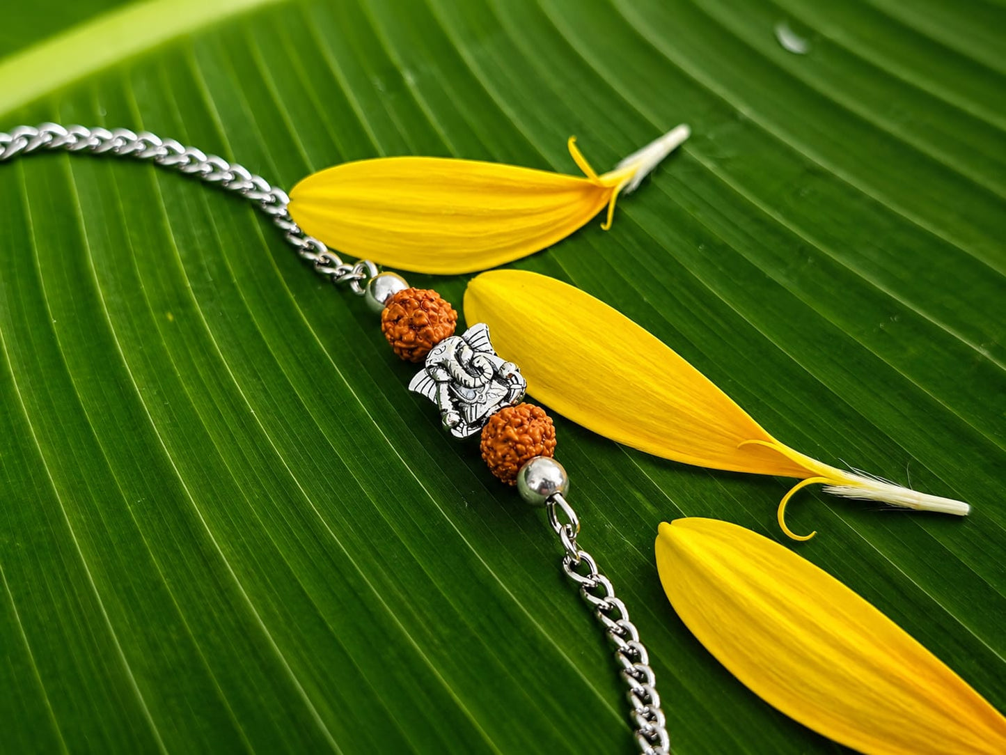Sacred Ganesha Chain Bracelet Rakhi