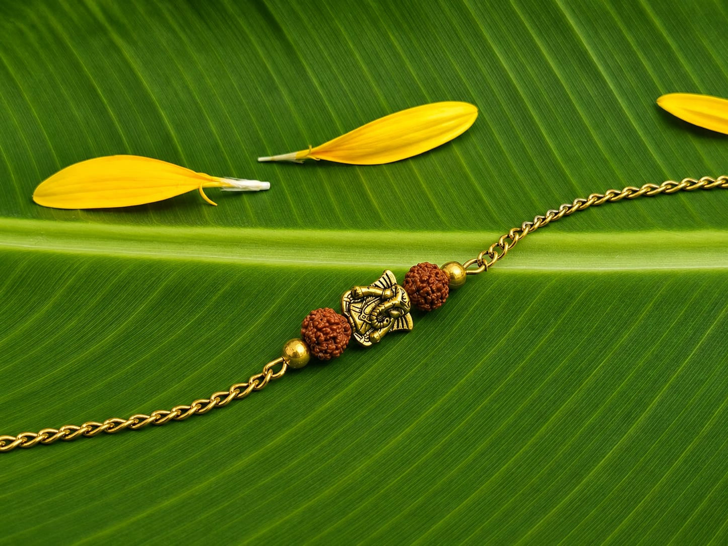 Sacred Ganesha Chain Bracelet Rakhi