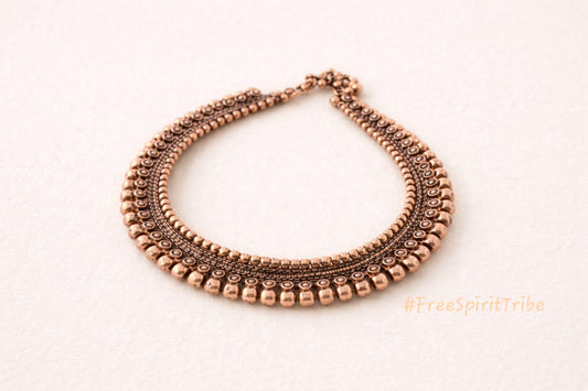 Classy Beads Necklace - Premium Oxidised