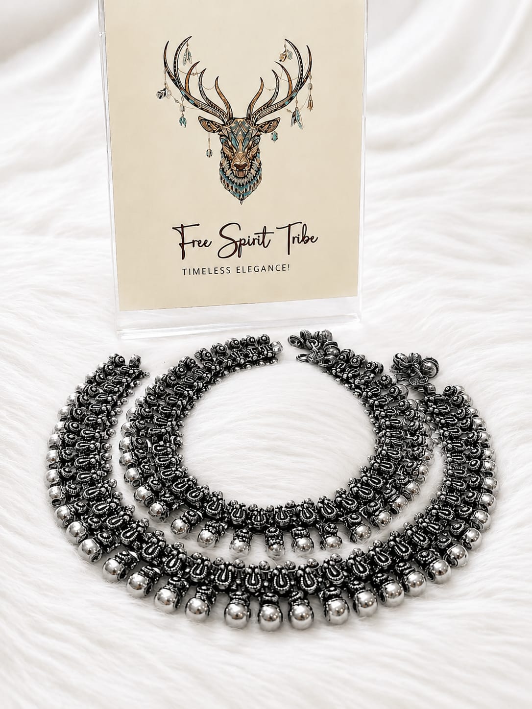 Prestige Vintage Beads Anklet - Pair