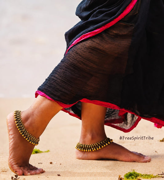 Prestige Vintage Beads Anklet - Pair