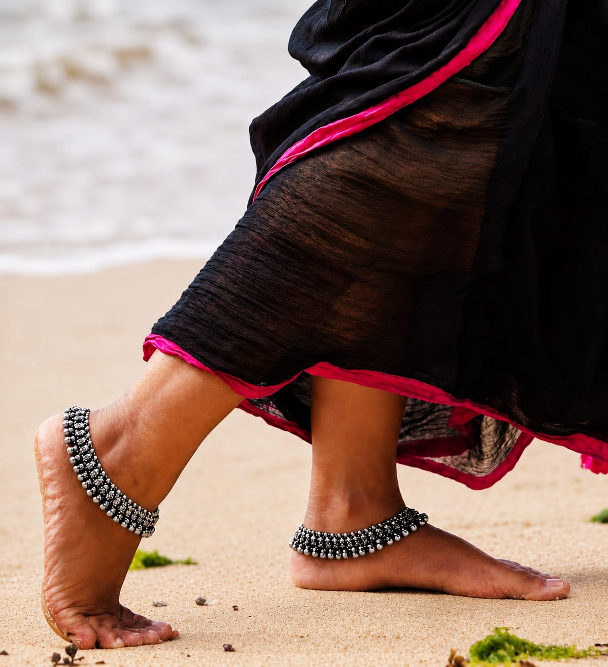 Prestige Vintage Beads Anklet - Pair