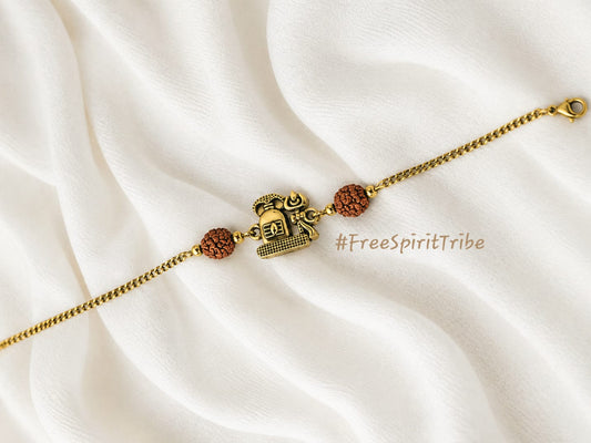 Shivling Rakhi Bracelet